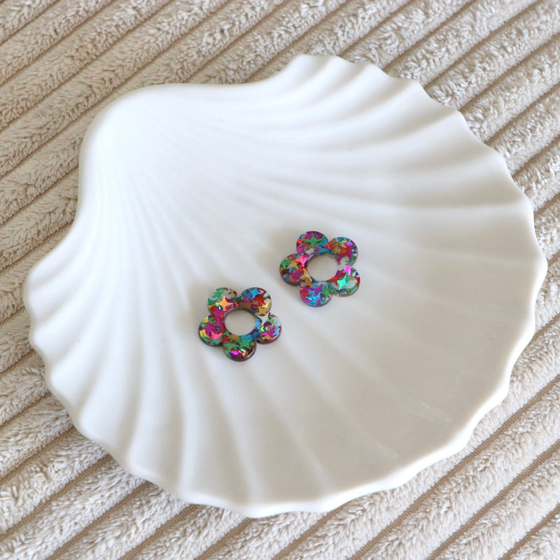 Nouvelles paires de fleurs sans créoles (10 motifs)
