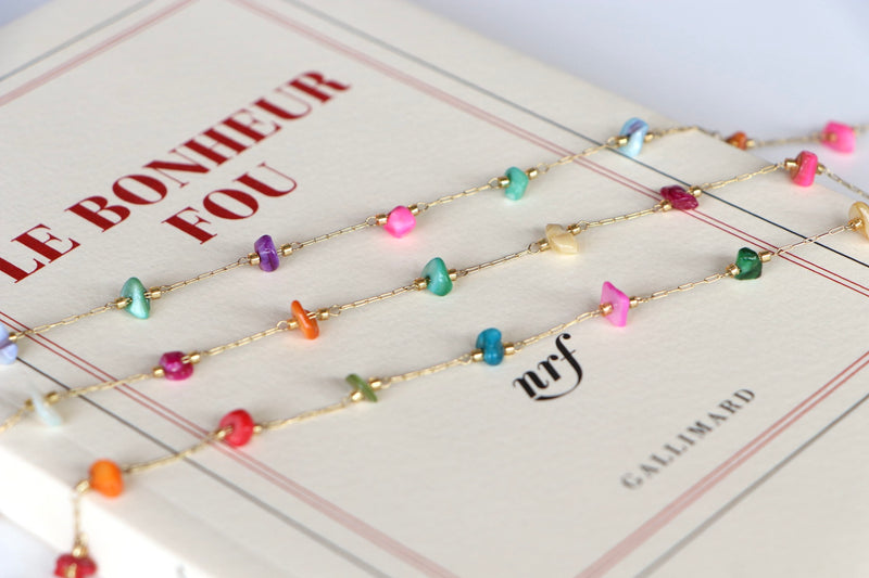 Collier Bali pierres précieuses