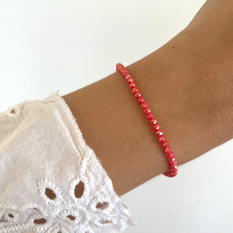 Bracelet perles de cristal Grenadine