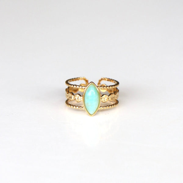 Bague Amazonite