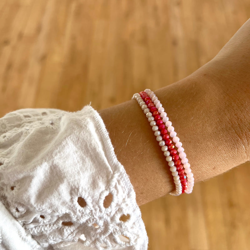 Bracelet perles de cristal Grenadine