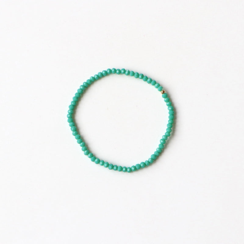 Bracelet perles de cristal Turquoise