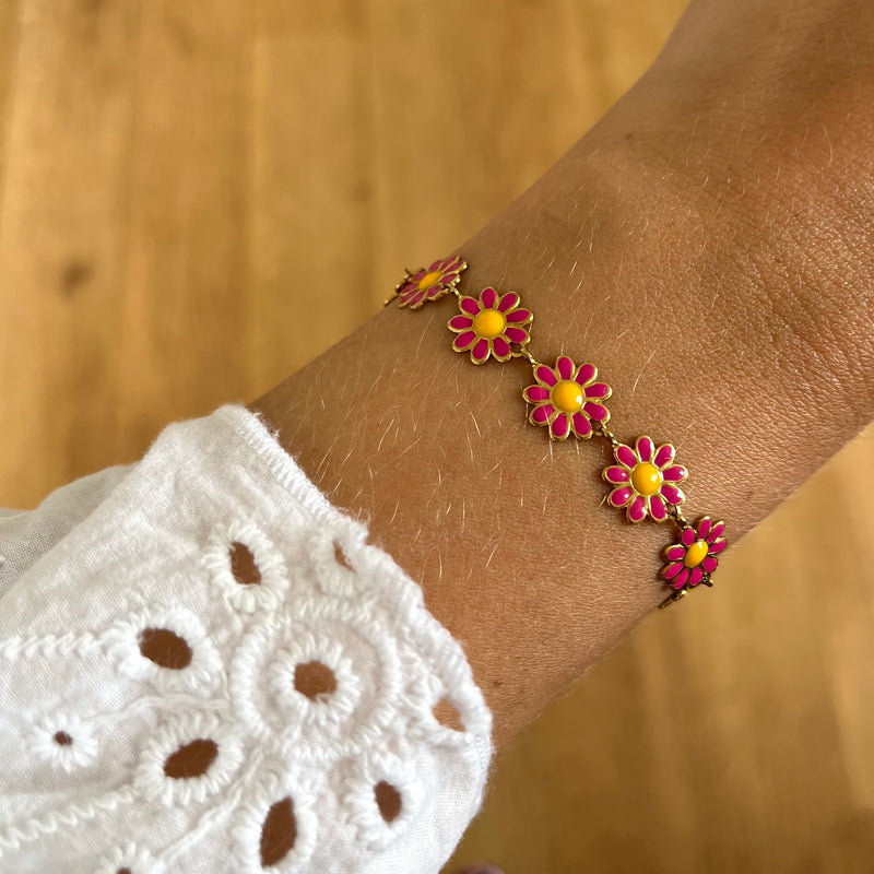 Bracelet flower power rose